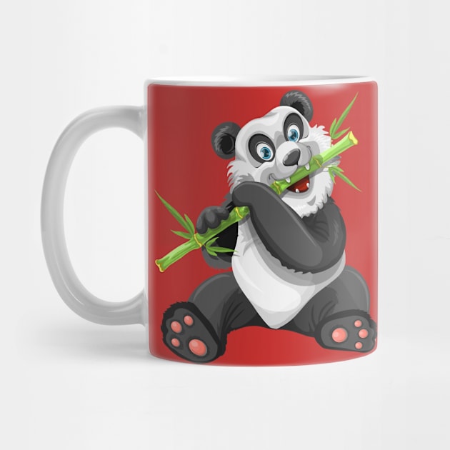 Baby Panda and His Bamboo by PatrioTEEism